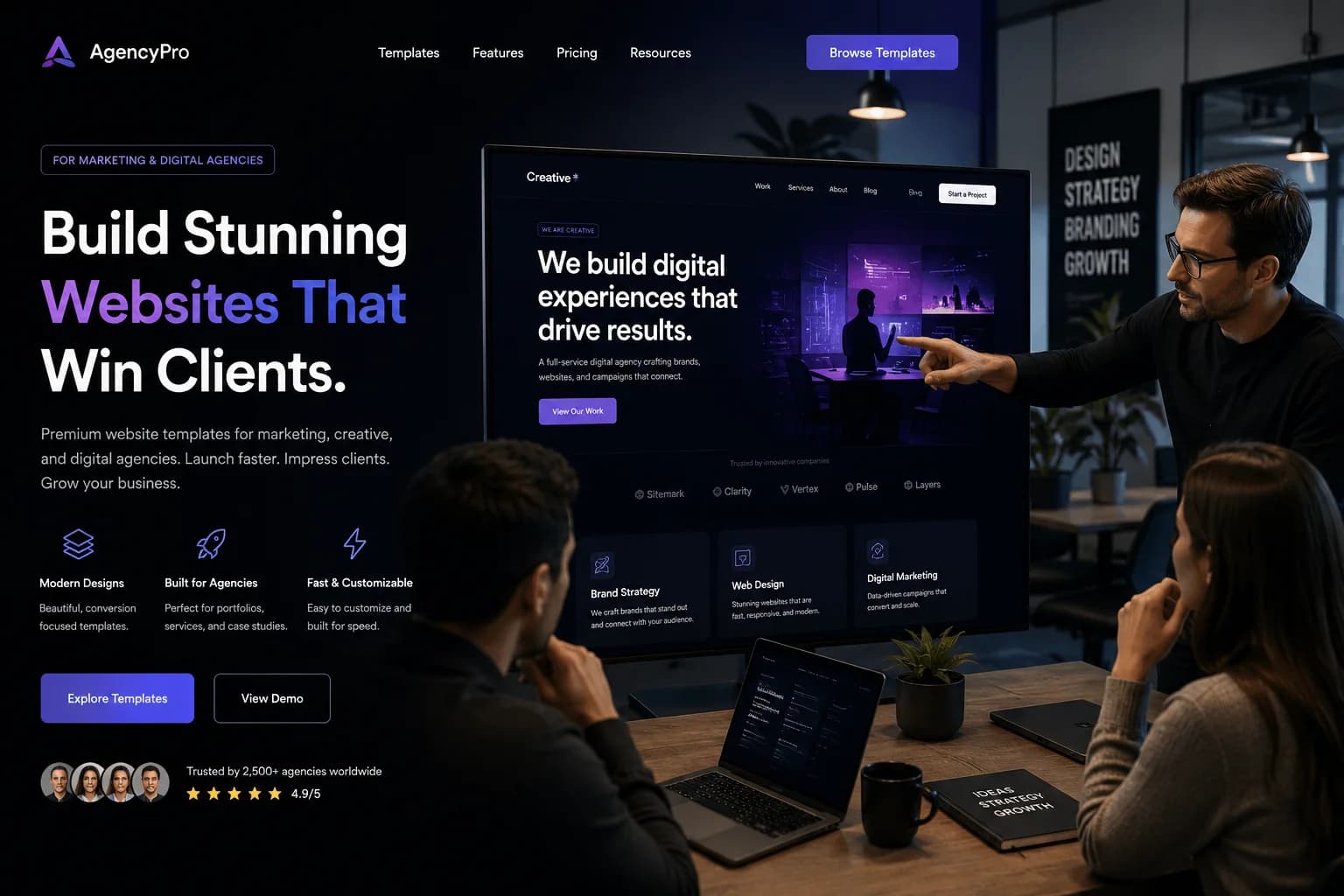 AgencyFlow template preview