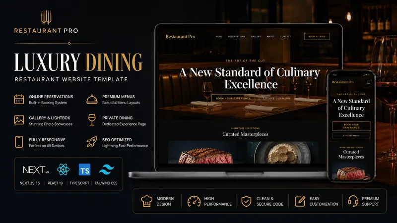 Restaurant Pro template preview