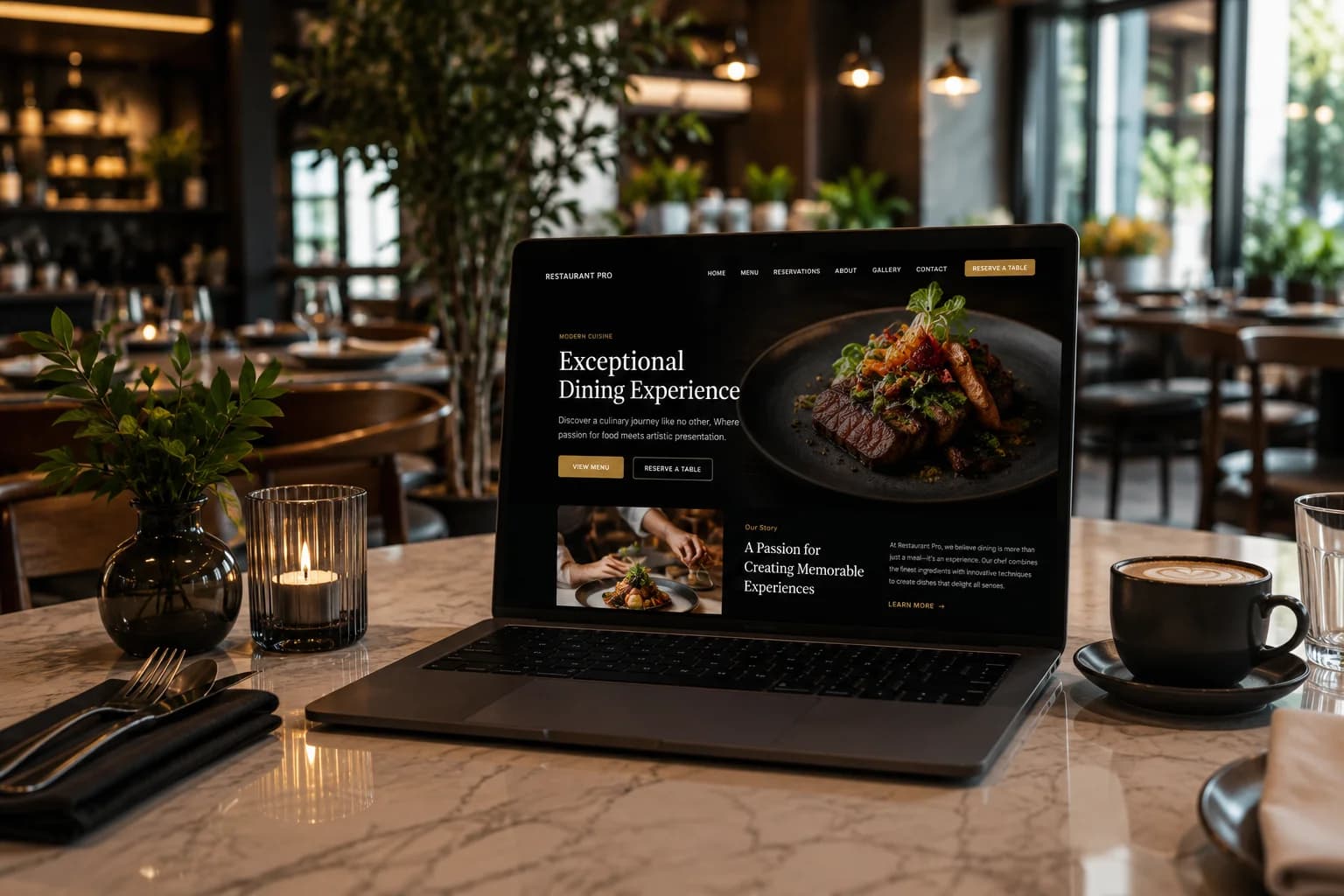 Restaurants website templates
